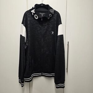 Marc Ecko Black and White Bomber Jacket